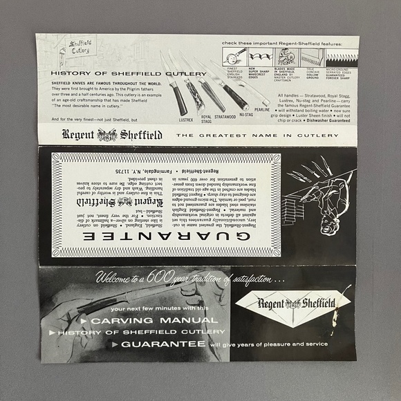 Regent-Sheffield English Stainless Meat Carving Set (2-pc), Vintage, Unused - Picture 6 of 6